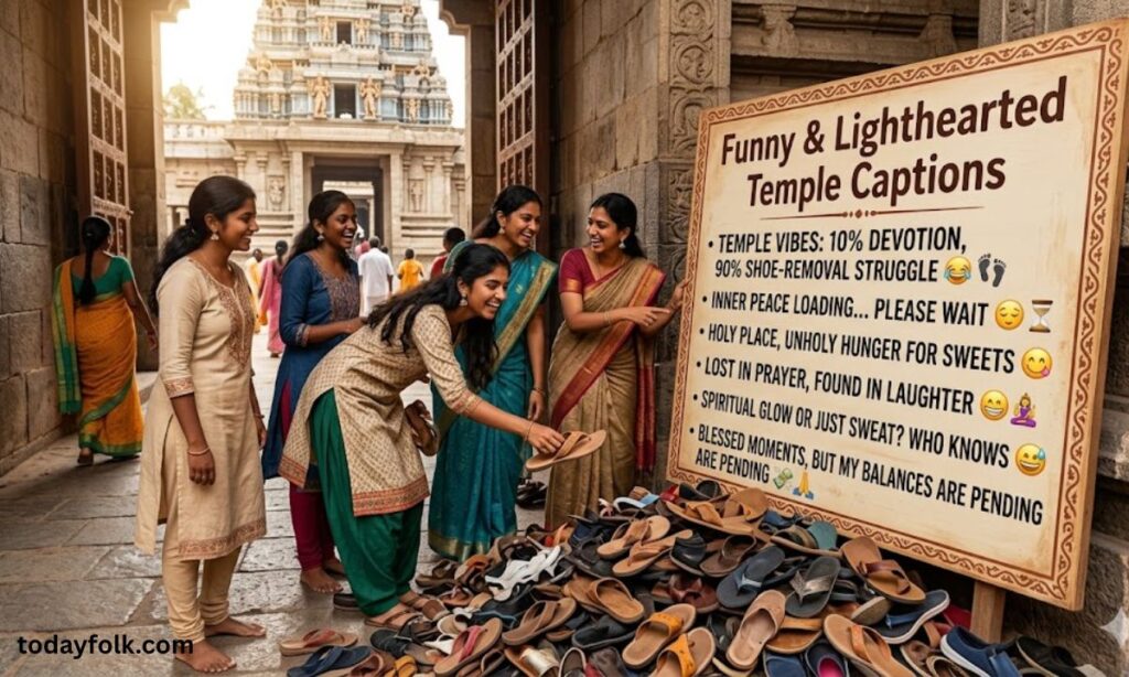 Funny & Lighthearted Temple Captions