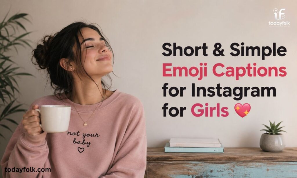 Short & Simple Emoji Captions for Instagram for Girls 