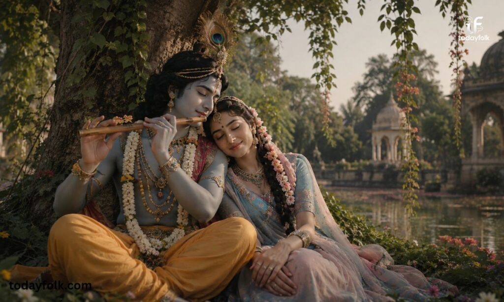 Aesthetic Radha Krishna Captions for Reels