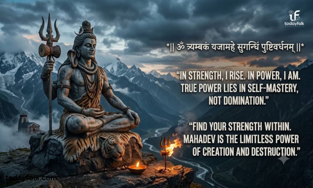 Power & Strength Mahadev Quotes