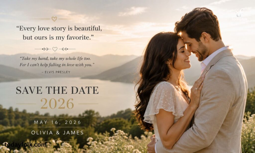 Quotes and Lyrics for Save the Date Captions