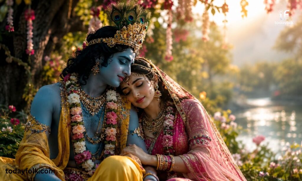Romantic Radha Krishna Love Captions