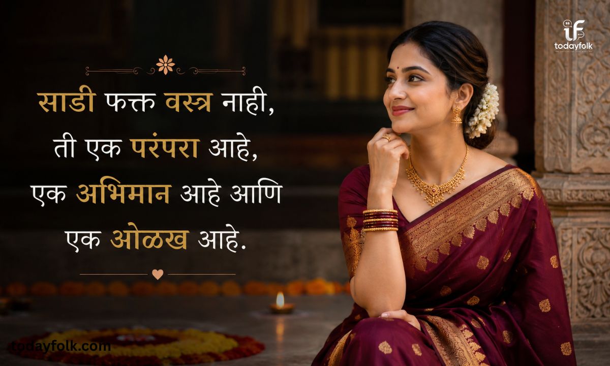 Saree Captions in Marathi for Instagram Marathi Saree Quotes
