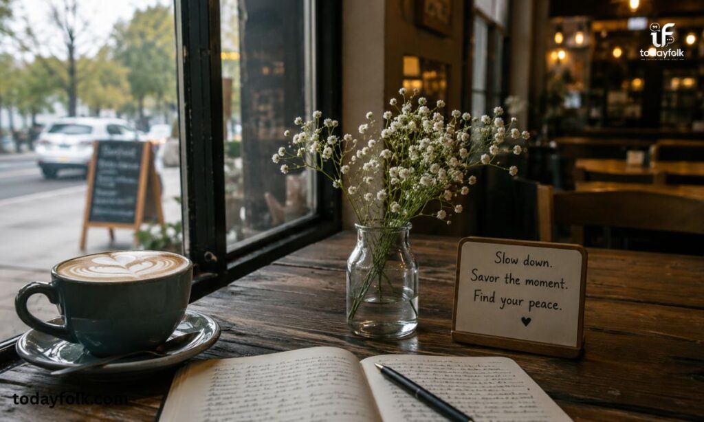 Unique Captions for Peaceful Café Posts