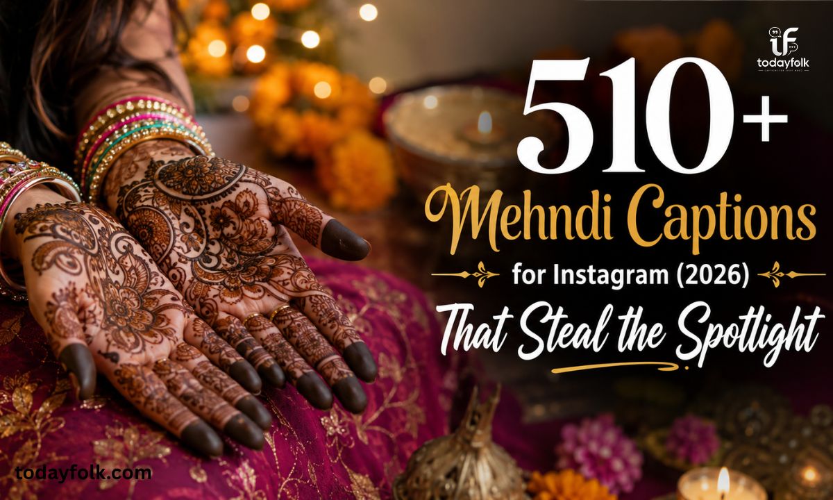 510+ Mehndi Captions for Instagram (2026) That Steal the Spotlight 