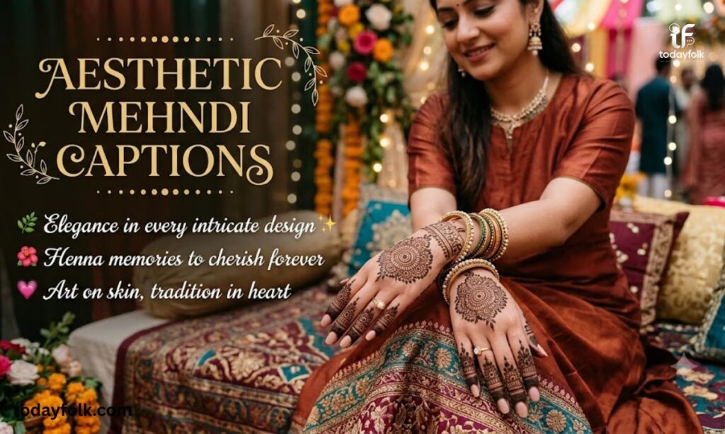 Aesthetic Mehndi Captions