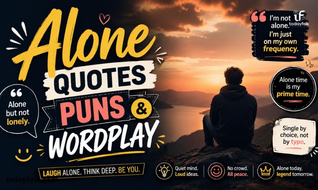 Alone Quotes Puns & Wordplay