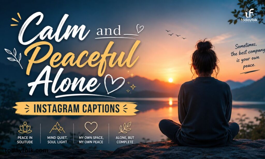 Calm and Peaceful Alone Instagram Captions