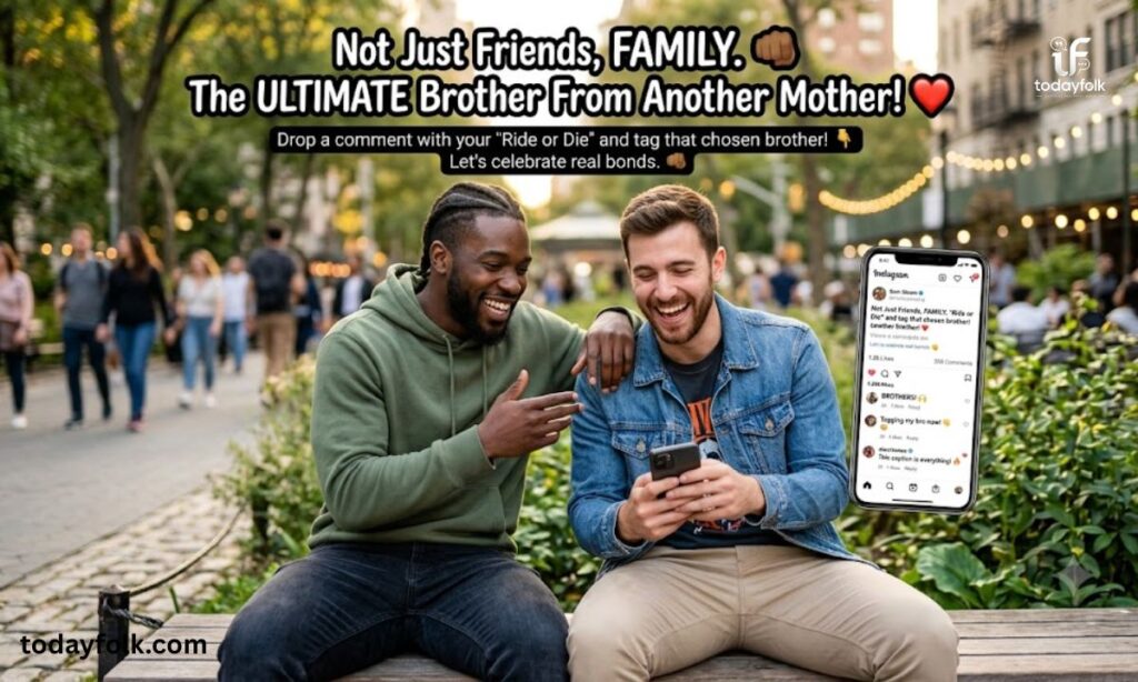 Engaging Brother From Another Mother Caption on Instagram That Sparks Comments