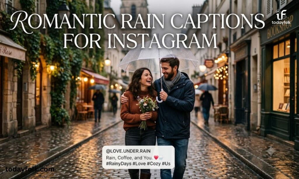 Romantic Rain Captions for Instagram