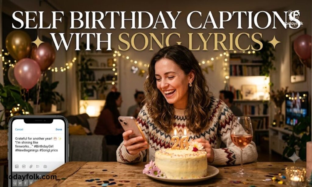 Self Birthday Captions with Song Lyrics