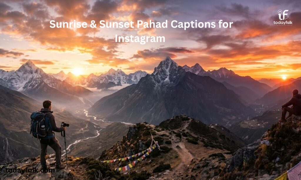 Sunrise & Sunset Pahad Captions for Instagram