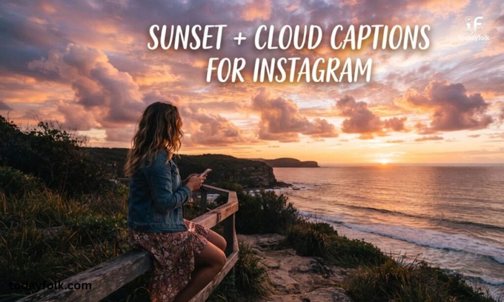Sunset + Cloud Captions For Instagram