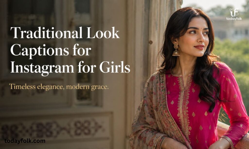 Traditional Look Captions for Instagram for Girls